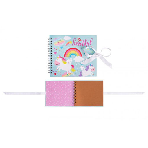 Picture of UNICORN SCRAP BOOK MEMORY ALBUM 16.5 X 14.5CM